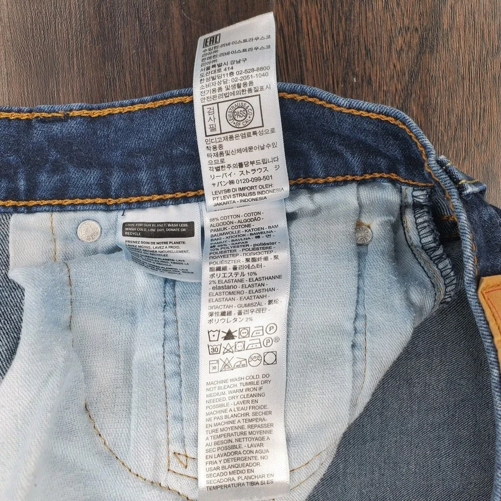 Levis 512 Men's Jeans Size 32x30 Blue Medium Wash Slim Taper Fit Classic Denim